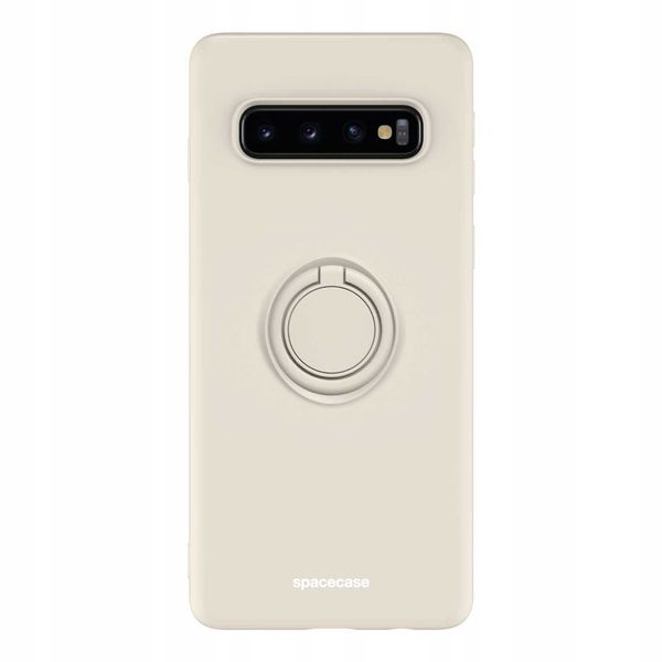 Spacecase Silicone Ring Galaxy S10+ Bone zdjęcie 7