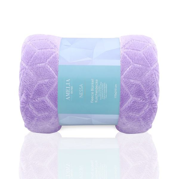 Koc AmeliaHome NESSA LILAC 70X150 zdjęcie 1
