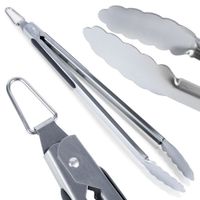 Szczypce Stalowe Kuchenne Grillowe do Nakładania Serwowania Grilla 43 cm