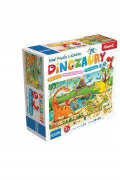 gra maxi puzzle dinozaury 4410 na Arena.pl