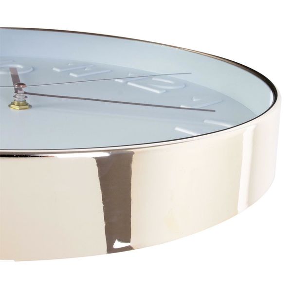 Zegar Rotin golden rose/ white zdjęcie 4
