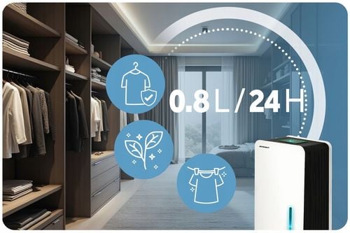 OSUSZACZ POWIETRZA POCHŁANIACZ WILGOCI 64W HEPA 34dB TIMER LED Berdsen na Arena.pl