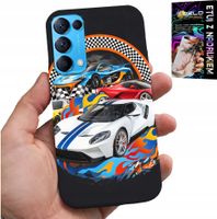 ETUI DO OPPO RENO5 4G 5G - SPORTOWE SAMOCHODY, WYŚCIGI CASE + SZKŁO