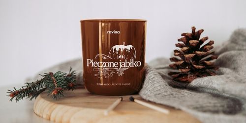 RAVINA świeca Pieczone Jabłko świąteczny zapach świąt korzennych jabłek na Arena.pl