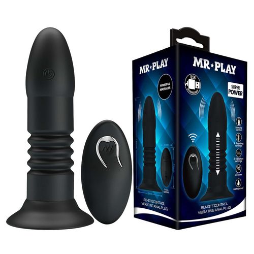 mr play - vibrating anal plug 4 vibrations 4 thrusting remote control na Arena.pl