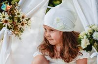 Jamiks FILEZIA organic chustka dla dziewczynki ecru 46-48