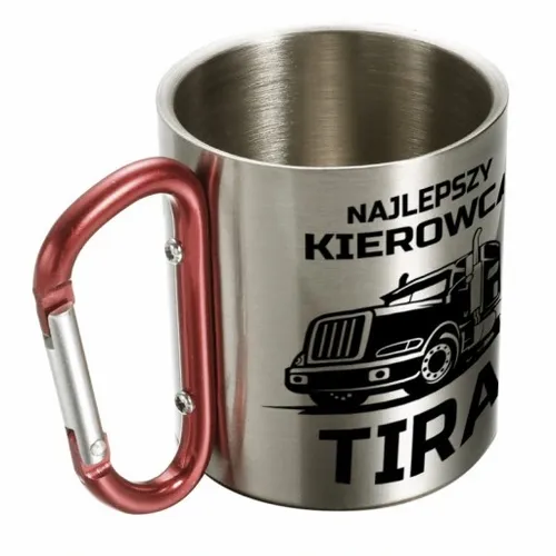 KUBEK Z KARABIŃCZYKIEM NAJLEPSZY KIEROWCA TIRA, PREZENT DLA KIEROWCY, 300ML na Arena.pl