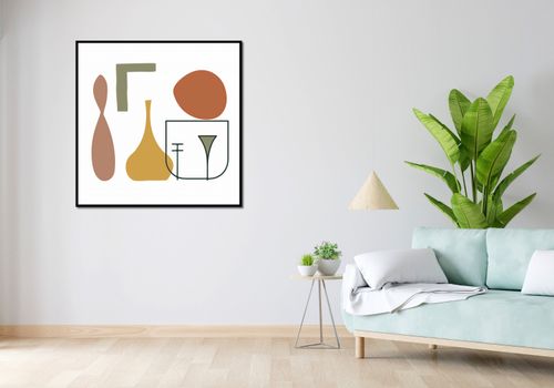 Plakat 100x100cm Naczynia na Arena.pl