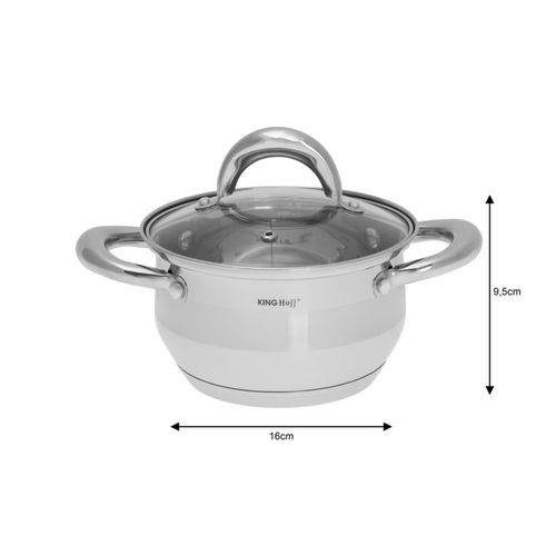 komplet garnków stalowych 12 elementów kinghoff kh-1098 na Arena.pl