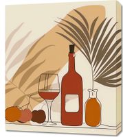 Obraz 60x70cm Winko przy Palmach