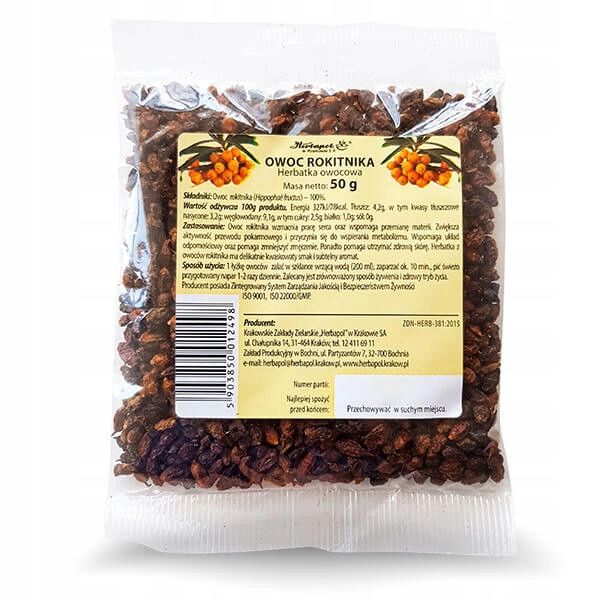 Owoc rokitnika Herbapol Kraków 50g zdjęcie 1