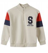 MINOTI Bluza w kolorze beżowym r.7-8 lat