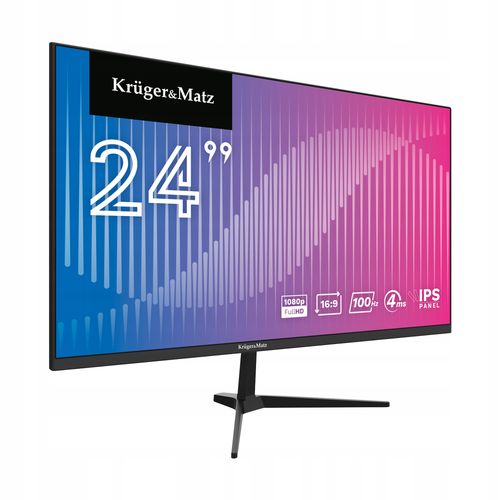 Monitor FULL HD IPS 24 cale WLED KrugerMatz HDMI DisplayPort 100Hz na Arena.pl