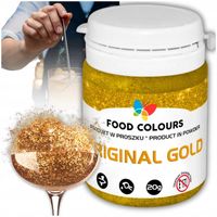 Brokat Złoty w proszku 20g do drinków napojów alkoholu jadalny spożywczy