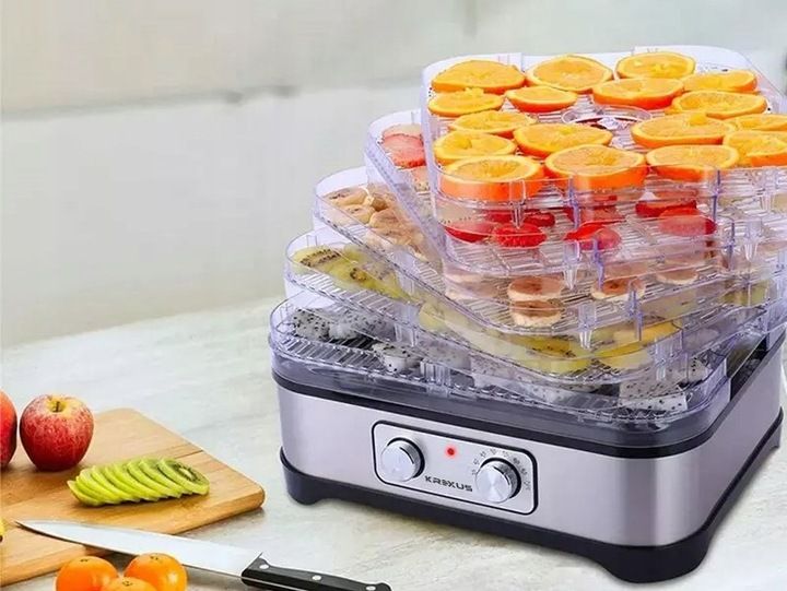Duża Suszarka spożywcza do Grzybów Owoców Warzyw Dehydrator INOX Krexus zdjęcie 4