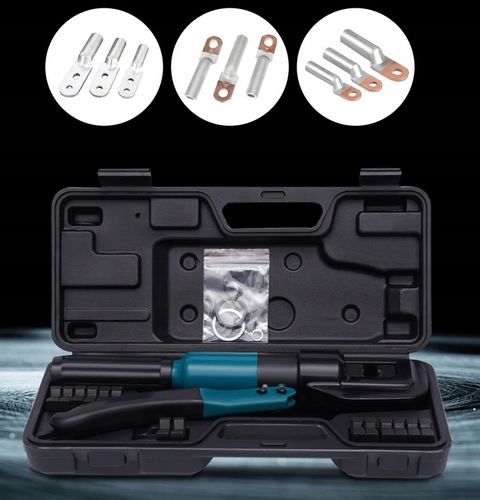 ZACISKARKA HYDRAULICZNA PRASKA DO KABLI PRZEWODÓW MATRYCE 4-70 MM na Arena.pl