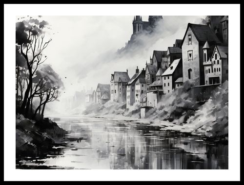 Plakat 55x40cm Mglisty Refleks na Arena.pl