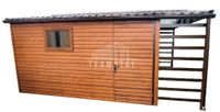 GARAŻ BLASZANY 3m x 5m poziom - dwuspad - Brama - okno - drzwi - wiata TS232 4x4