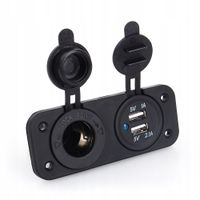 Gniazdo Ładowarki Samochodowej USB Podwójna 12V 2.1A