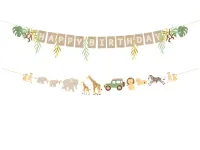baner papierowy happy birthday safari 1,8 m 1szt.