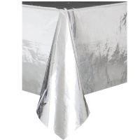 Obrus foliowy srebrny, 137 x 274 cm
