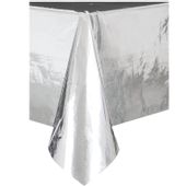 Obrus foliowy srebrny, 137 x 274 cm