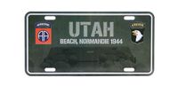 Tablica rejestracyjna UTAH Beach Normandii 1944