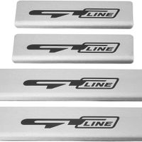 Listwa progowa KIA PICANTO MK3 GT LINE Stal nierdzewna 304 mat z czarnymi