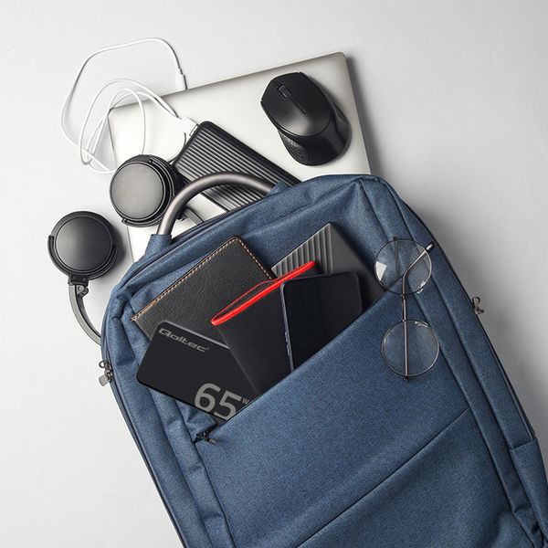 Qoltec Ładowarka GaN 65W USB-C PD do Laptopa MacBook zdjęcie 3