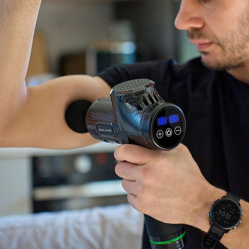 Pistolet Do Masażu Masażer Do Ciała Szyi Karku Pleców Stóp + 6 Końcówek Pro na Arena.pl