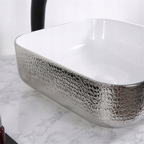 NOWOCZESNA Umywalka Ceramiczna RODO SILVER 3D na Arena.pl