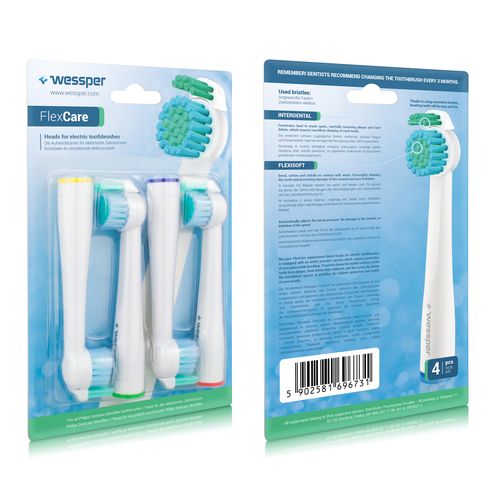 Oryginalne Końcówki WESSPER FlexCare do Philips 4x na Arena.pl