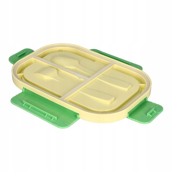 LUNCH BOX ŚNIADANIÓWKA LUNCHBOX 3 PRZEGRÓDKI SZTUĆCE POJEMNIK BOX DO SZKOŁY zdjęcie 12