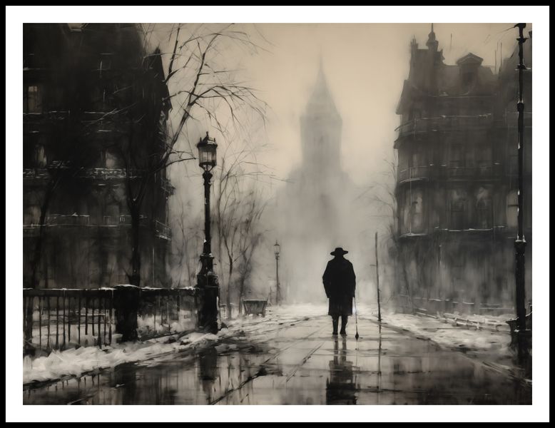 Plakat 100x75cm Mgła nad Londynem zdjęcie 3