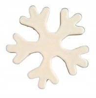 CUKROWA DEKORACJA świąteczna śnieżynka płatek śniegu 6,5cm 1szt