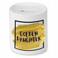 Skarbonka Dla Złotej Córki Golden Daughter Prezent Z Nadrukiem Ze Zdjęciem