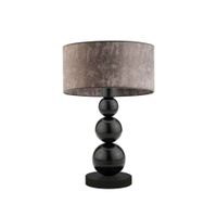 Lampka HONOLULU abażur szary melanż stelaż czarny