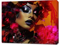 Obraz 90x70cm Kwiecista Diva