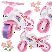 Motocykl Jeździk Rowerek Biegowy Urocze Naklejki Szerokie Koła Pchacz  5798