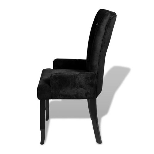 Fotel, Czarny, Aksamit na Arena.pl