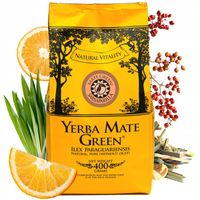 Yerba MATE GREEN SARSAPARILLA CITRUS 400g MEGA MOC Owocowa Despalada