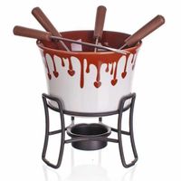 zestaw do fondue czekoladowego + widelczyki banquet choco dark