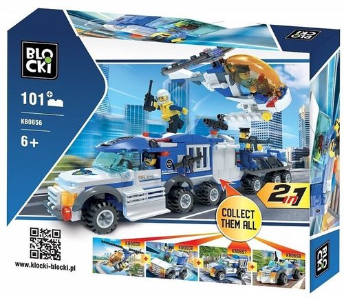 Klocki MYPOLICE 101 elementów 2w1 na Arena.pl