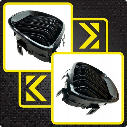 Nerki atrapa grill CZARNY POŁYSK do BMW E60 E61 M5 na Arena.pl