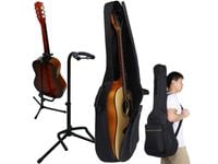 Zestaw pokrowiec futerał na gitarę + statyw do gitary gitarowy