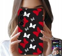 ETUI DO SAMSUNG GALAXY A55 5G - KOKARDKI CZERWONO BIAŁE MYSZKA, WZORY