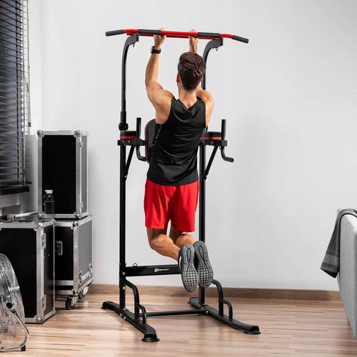 Stacjonarne poręcze treningowe regulowane drążek do ćwiczeń brzucha dipów na Arena.pl