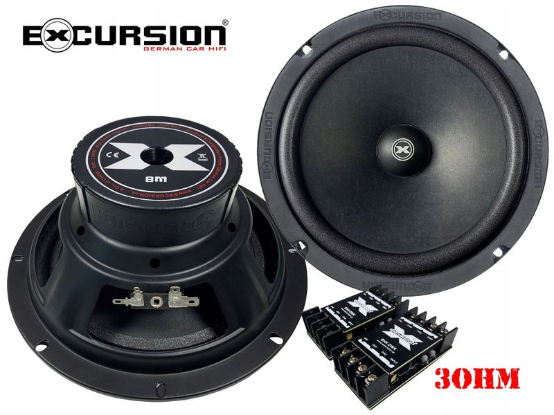 Głośniki Excursion 20cm 300W 2 drożne zwrotnice zdjęcie 4