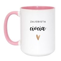 Duży Biało-Różowy 450 ml