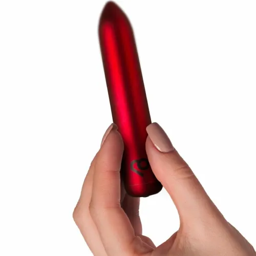 rocks-off red touch - kompaktowy stymulator wibracyjny usb, czerwony na Arena.pl